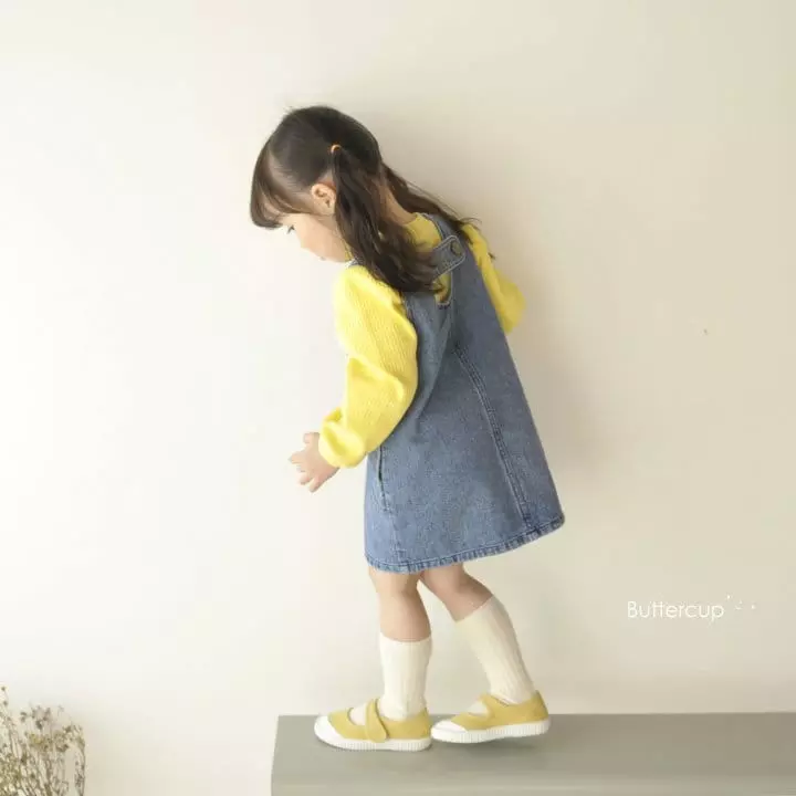Buttercup - Korean Children Fashion - #Kfashion4kids - Two Eay Dungarees Denim One-piece - 2