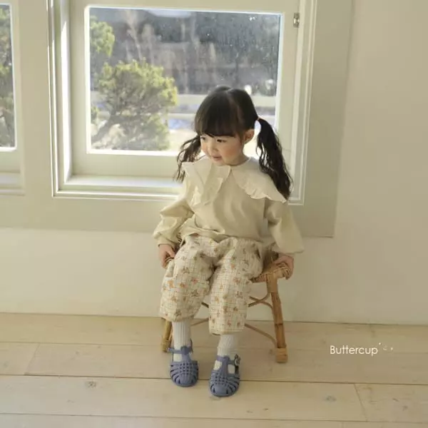 Buttercup - Korean Children Fashion - #childofig - Collar Blan Tee - 6