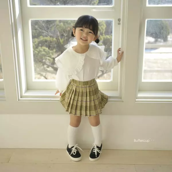 Buttercup - Korean Children Fashion - #prettylittlegirls - Pleats Girl Skirt - 4