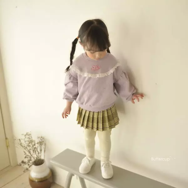 Buttercup - Korean Children Fashion - #childofig - Petti Lace Sweatshirt - 3