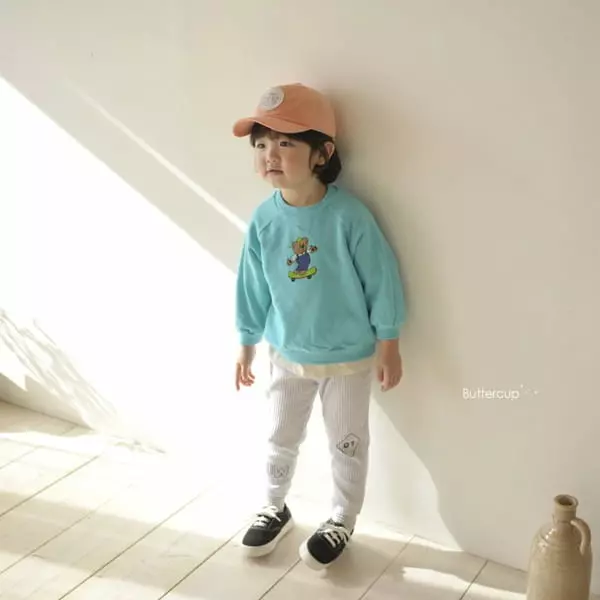 Buttercup - Korean Children Fashion - #childrensboutique - Board Bear Raglan Tee - 12