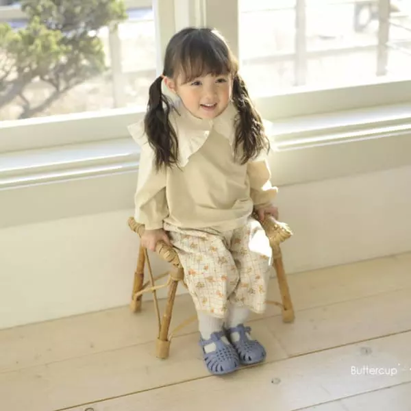 Buttercup - Korean Children Fashion - #childrensboutique - Collar Blan Tee - 7