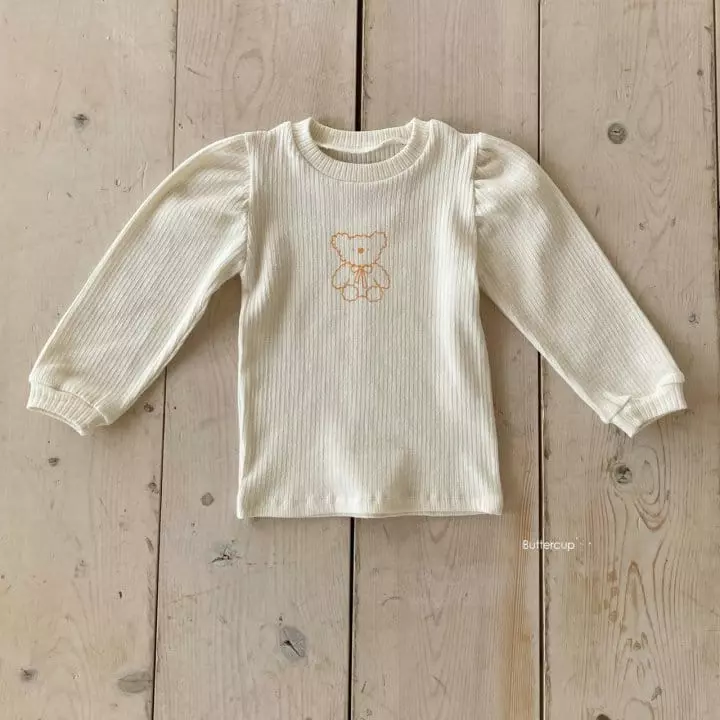 Buttercup - Korean Children Fashion - #childrensboutique - Poodel Shirring Tee
