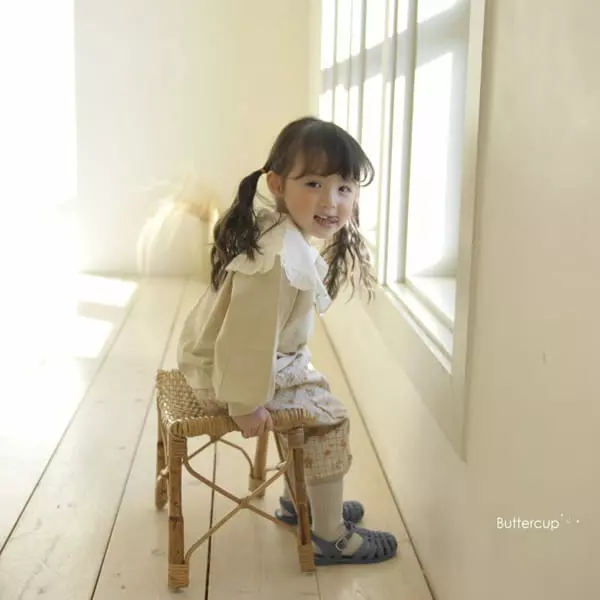 Buttercup - Korean Children Fashion - #designkidswear - Collar Blan Tee - 8