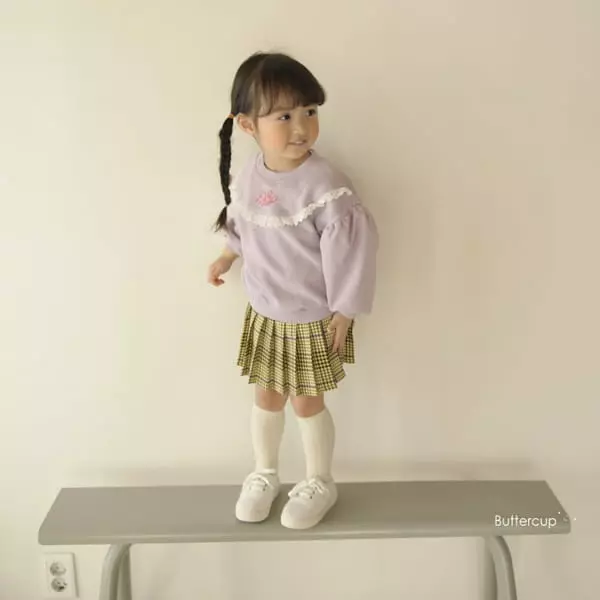 Buttercup - Korean Children Fashion - #designkidswear - Petti Lace Sweatshirt - 6