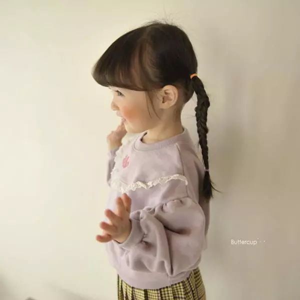 Buttercup - Korean Children Fashion - #discoveringself - Petti Lace Sweatshirt - 7