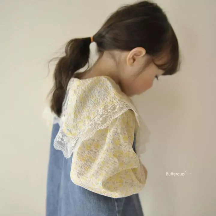 Buttercup - Korean Children Fashion - #discoveringself - Square Lace Blouse