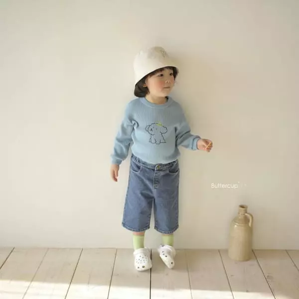 Buttercup - Korean Children Fashion - #fashionkids - Midi Jeans - 2