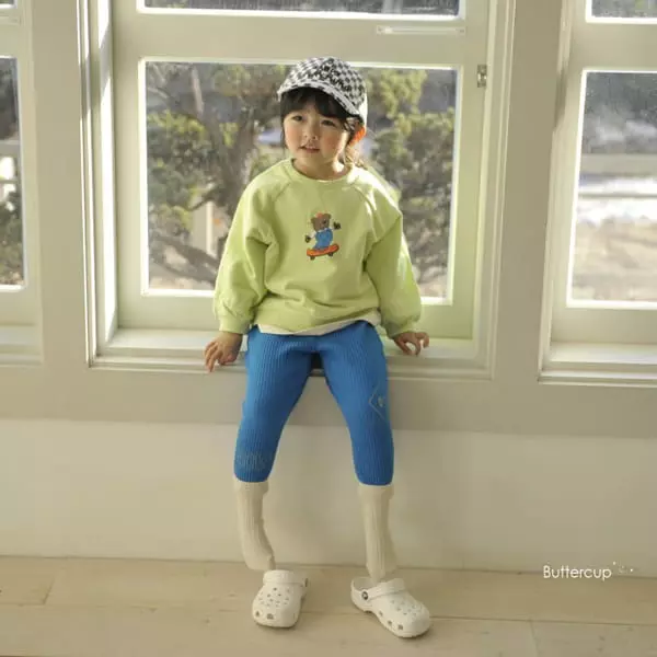 Buttercup - Korean Children Fashion - #fashionkids - Board Bear Raglan Tee