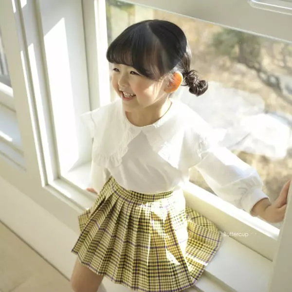 Buttercup - Korean Children Fashion - #fashionkids - Collar Blan Tee - 10