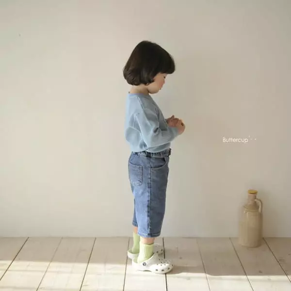 Buttercup - Korean Children Fashion - #kidsshorts - Midi Jeans - 3