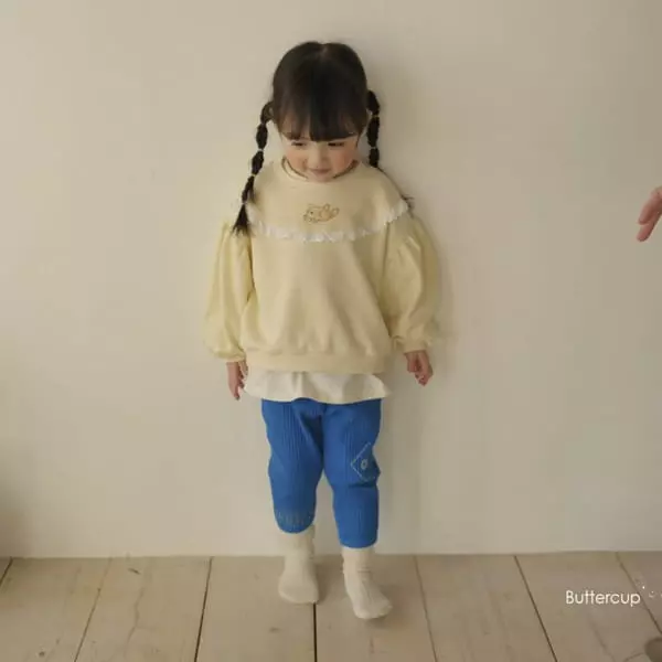 Buttercup - Korean Children Fashion - #kidsshorts - Petti Lace Sweatshirt - 9