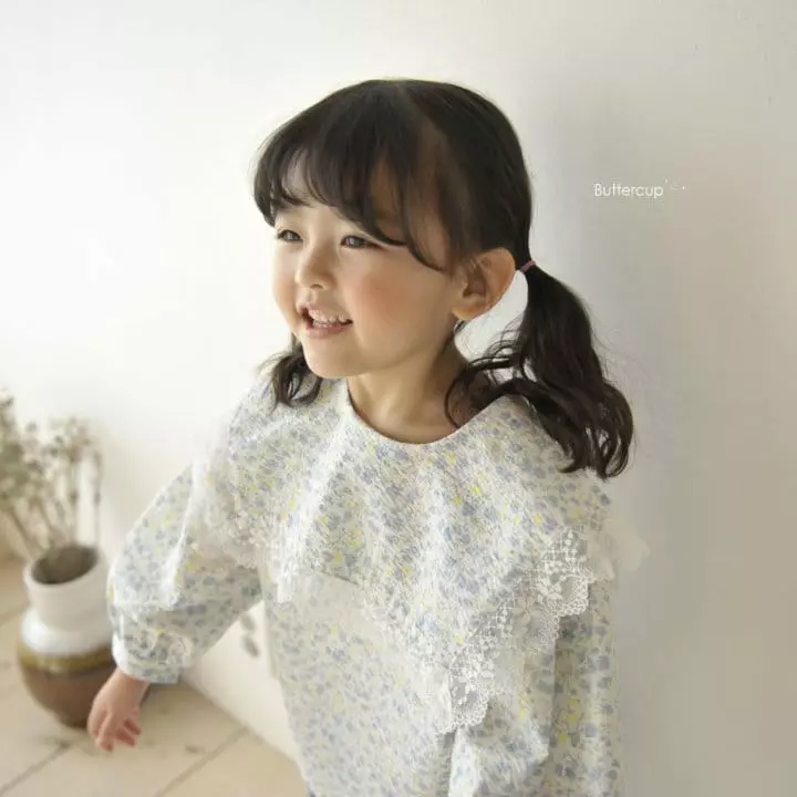 Buttercup - Korean Children Fashion - #kidsshorts - Square Lace Blouse - 3