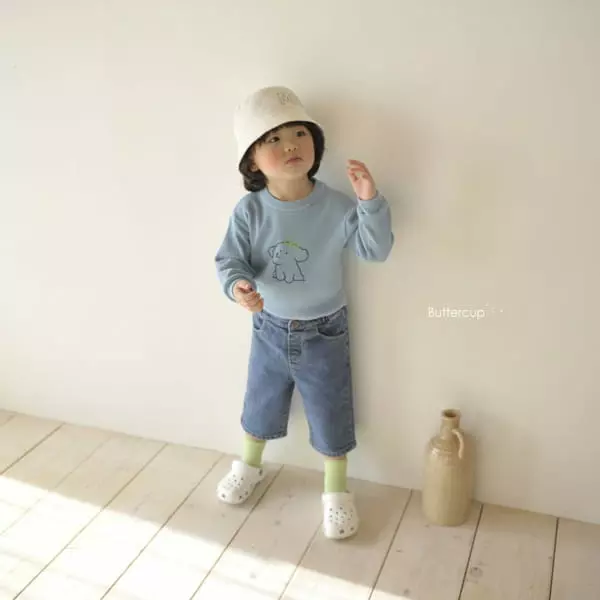 Buttercup - Korean Children Fashion - #kidsshorts - Midi Jeans - 4