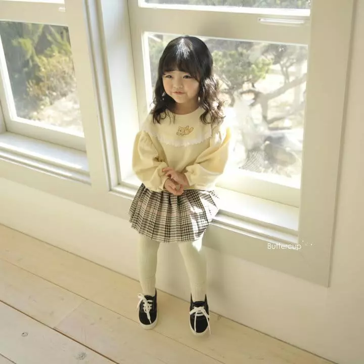 Buttercup - Korean Children Fashion - #kidsstore - Apple Bear Rib Leggings - 8
