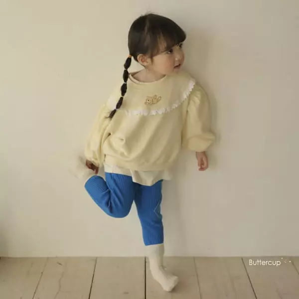 Buttercup - Korean Children Fashion - #kidzfashiontrend - Petti Lace Sweatshirt - 11