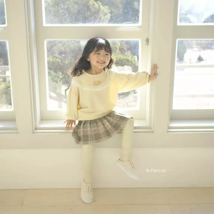 Buttercup - Korean Children Fashion - #kidzfashiontrend - Apple Bear Rib Leggings - 9