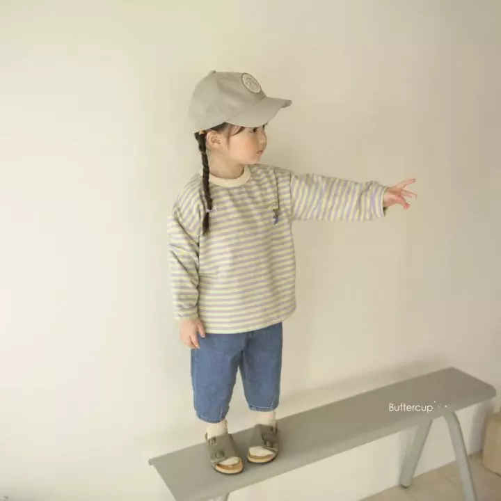 Buttercup - Korean Children Fashion - #kidzfashiontrend - Round Dart Jeans - 6