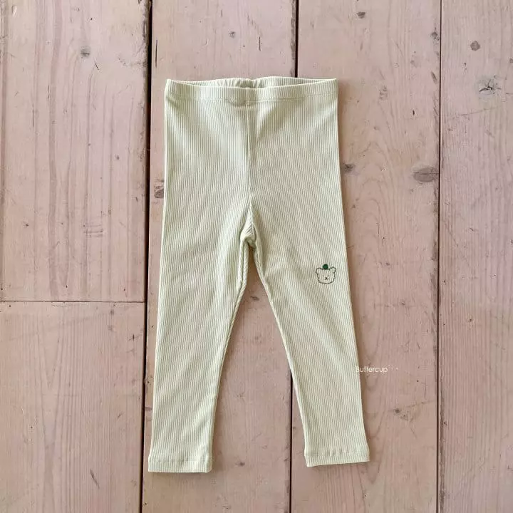 Buttercup - Korean Children Fashion - #magicofchildhood - Apple Bear Rib Leggings - 12