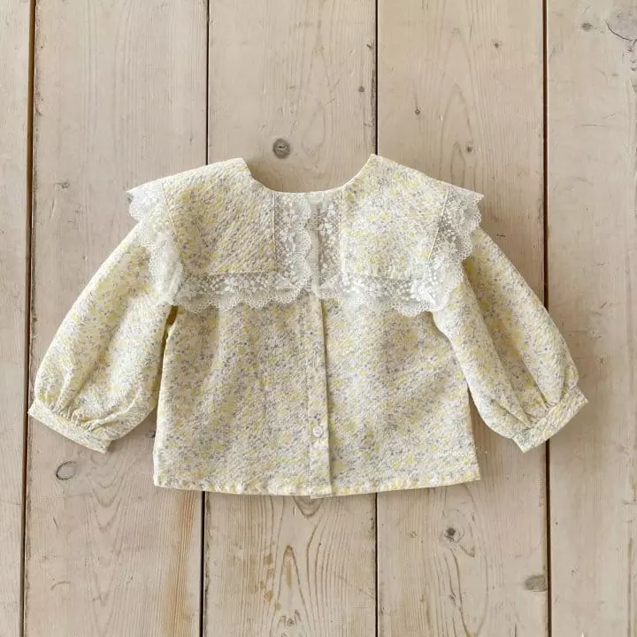 Buttercup - Korean Children Fashion - #magicofchildhood - Square Lace Blouse - 8