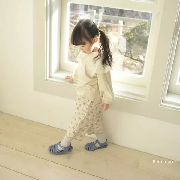Buttercup - Korean Children Fashion - #minifashionista - Collar Blan Tee - 3