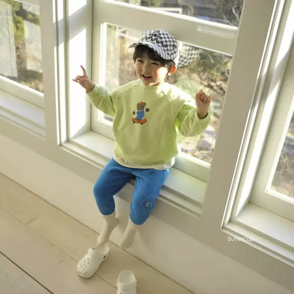 Buttercup - Korean Children Fashion - #prettylittlegirls - Board Bear Raglan Tee - 9