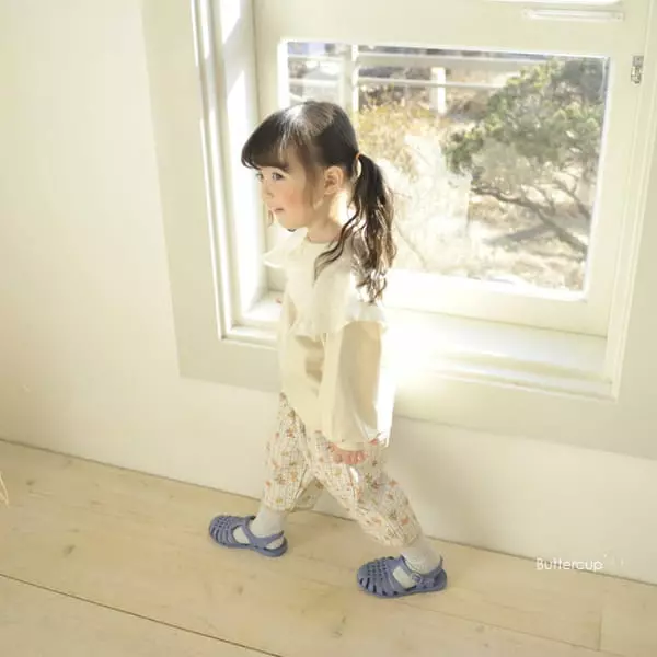 Buttercup - Korean Children Fashion - #minifashionista - Collar Blan Tee - 4