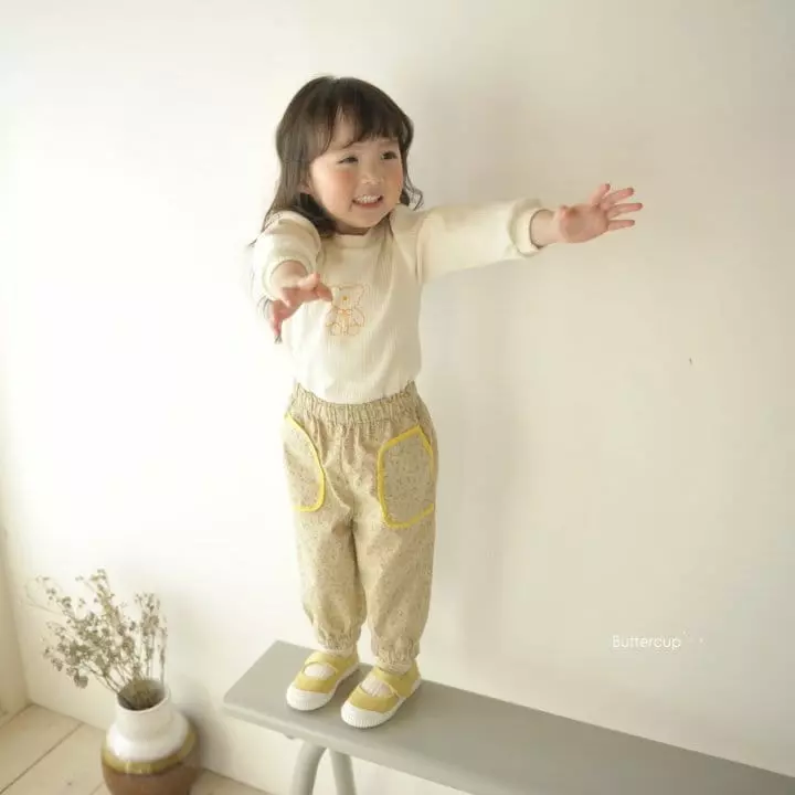 Buttercup - Korean Children Fashion - #prettylittlegirls - Poodel Shirring Tee - 12