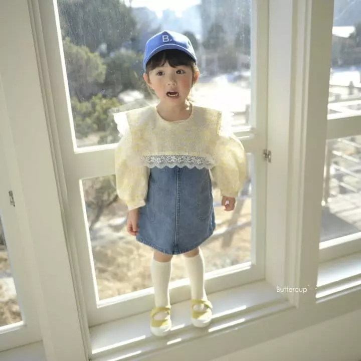 Buttercup - Korean Children Fashion - #toddlerclothing - Square Lace Blouse - 12