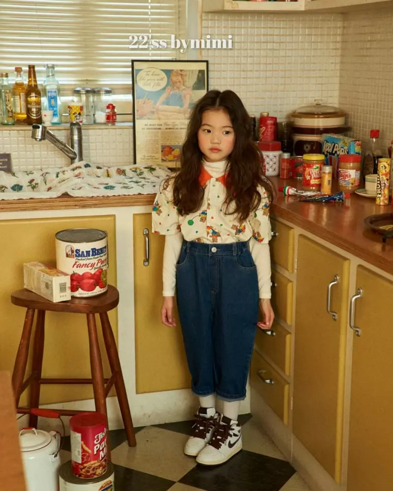 Bymimi - Korean Children Fashion - #kidsshorts - Milky Turtleneck Tee - 8