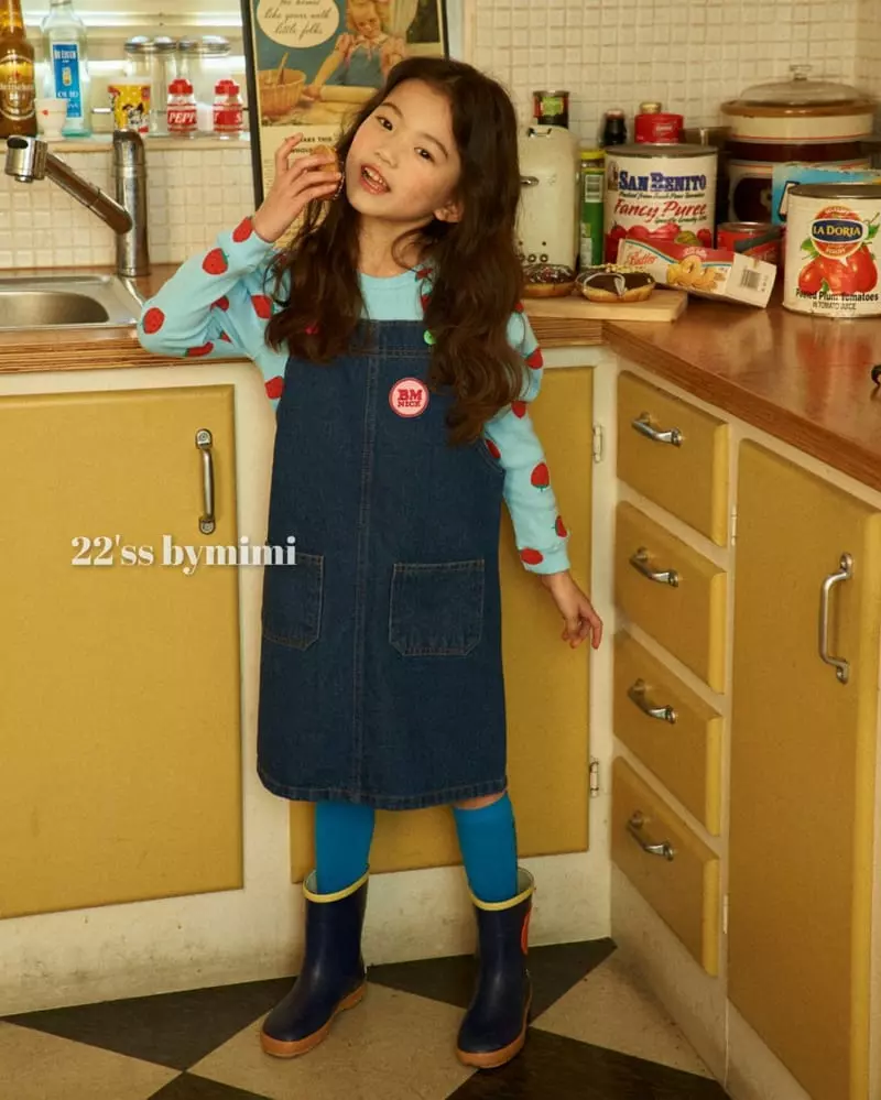 Bymimi - Korean Children Fashion - #kidsshorts - Strawberry Tee - 2