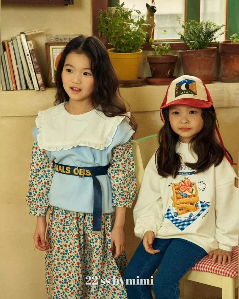 Bymimi - Korean Children Fashion - #prettylittlegirls - Waffle Sweatshirt