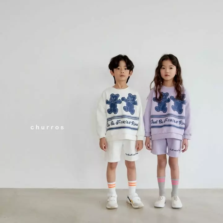 CHURROS - Korean Children Fashion - #childofig - Bear Top Bottom Set