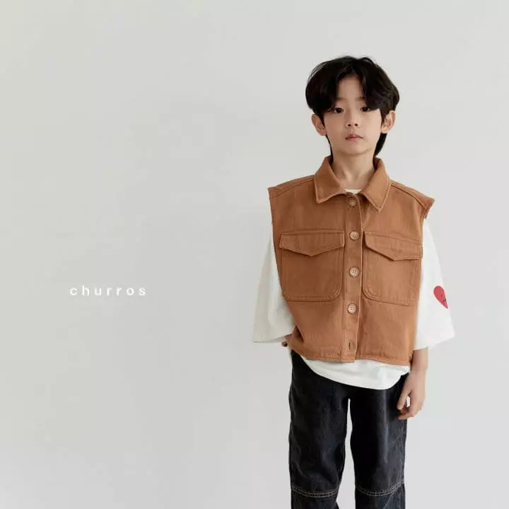 CHURROS - Korean Children Fashion - #childofig - Heart Tee - 5