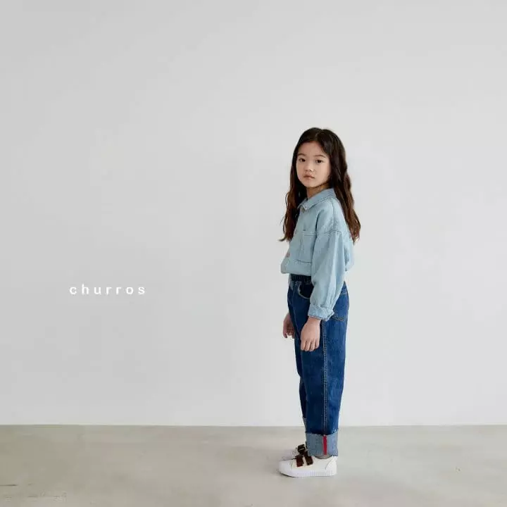 CHURROS - Korean Children Fashion - #designkidswear - Roll Up Jeans - 7