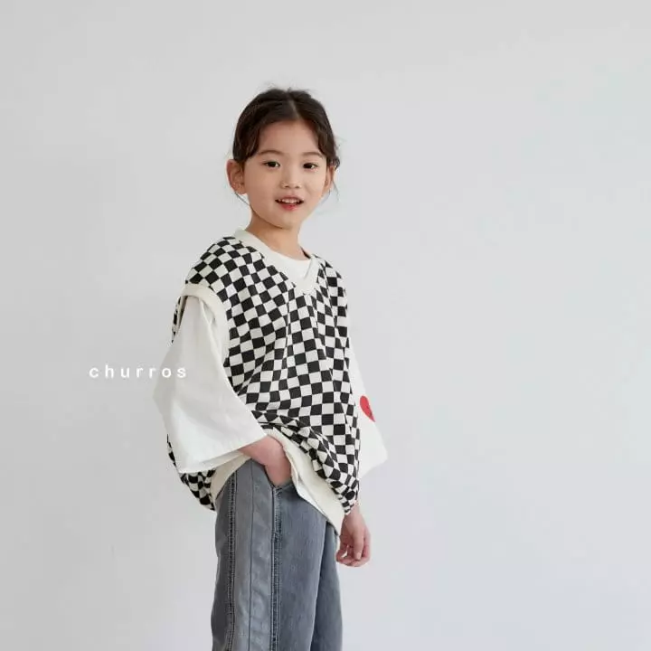 CHURROS - Korean Children Fashion - #designkidswear - Heart Tee - 7