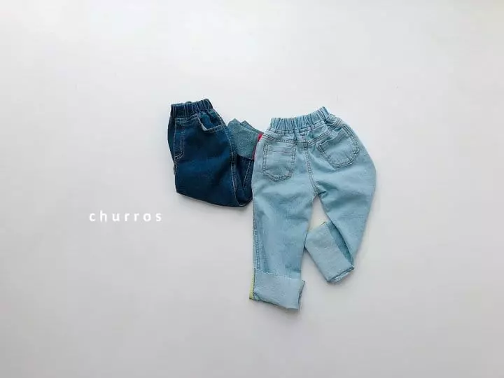 CHURROS - Korean Children Fashion - #fashionkids - Roll Up Jeans - 9