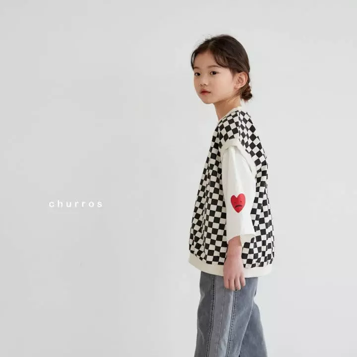 CHURROS - Korean Children Fashion - #fashionkids - Heart Tee - 9