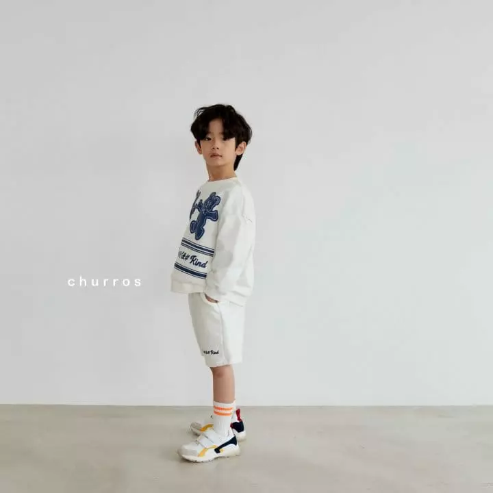 CHURROS - Korean Children Fashion - #kidsshorts - Bear Top Bottom Set - 6