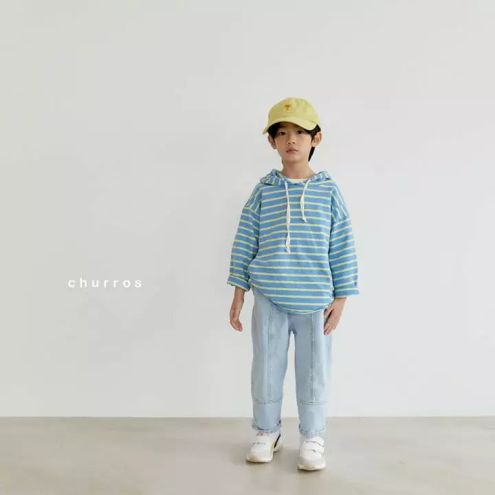 CHURROS - Korean Children Fashion - #kidsshorts - Slit Jeans