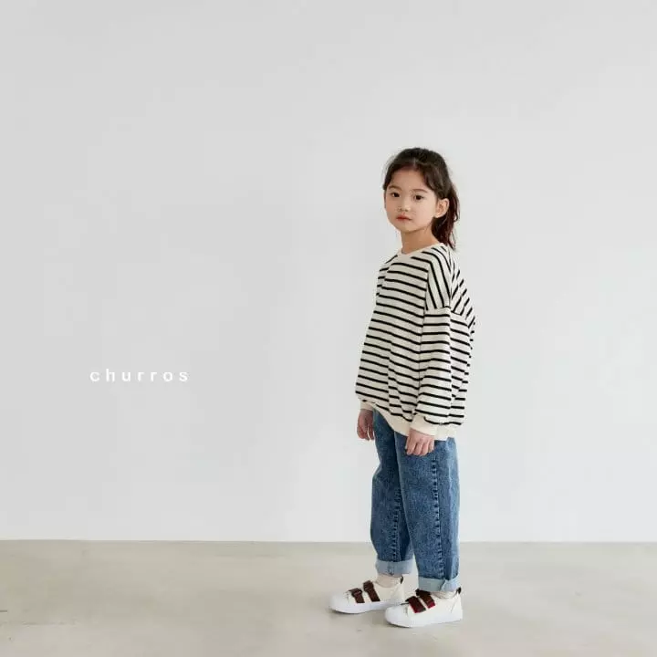 CHURROS - Korean Children Fashion - #kidsstore - Stripes Sweatshirt - 2