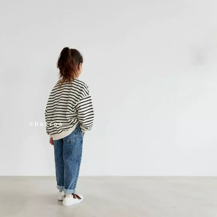 CHURROS - Korean Children Fashion - #littlefashionista - Stripes Sweatshirt - 5