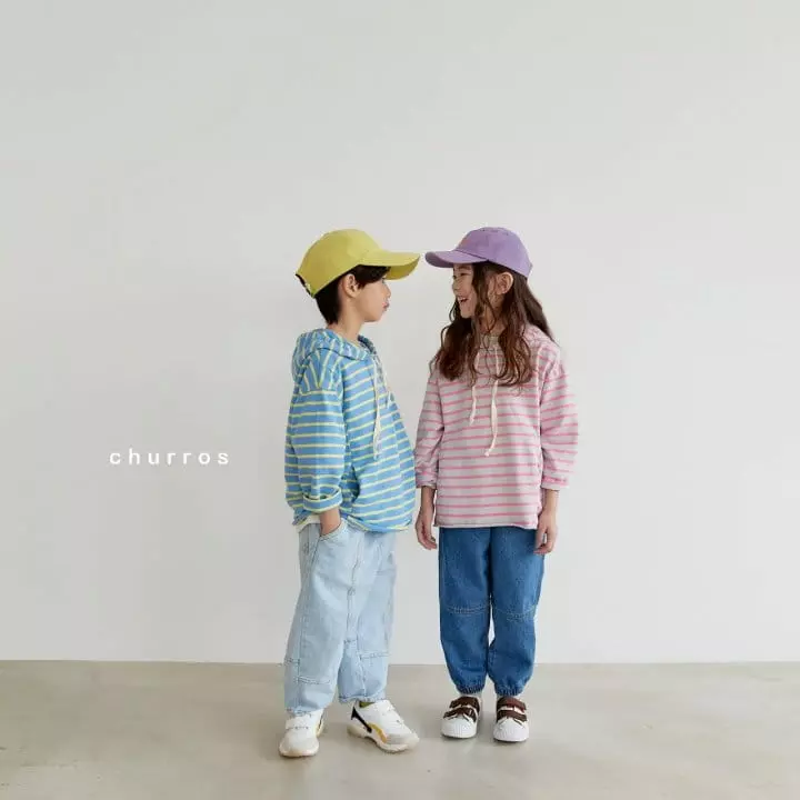 CHURROS - Korean Children Fashion - #minifashionista - Slit Jeans - 7