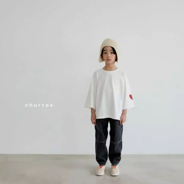 CHURROS - Korean Children Fashion - #minifashionista - Heart Tee - 2
