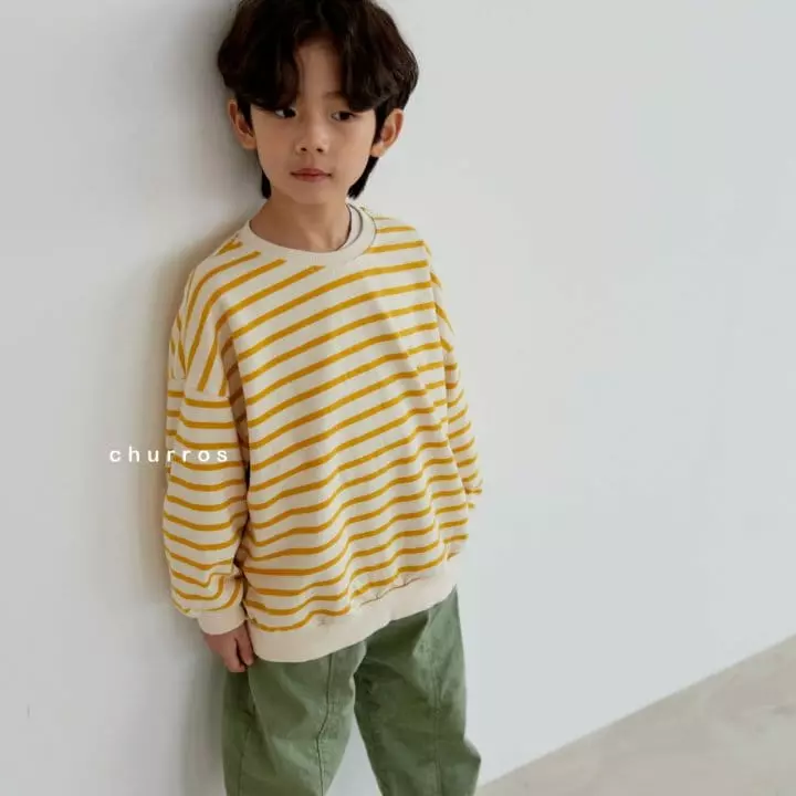 CHURROS - Korean Children Fashion - #minifashionista - Stripes Sweatshirt - 7