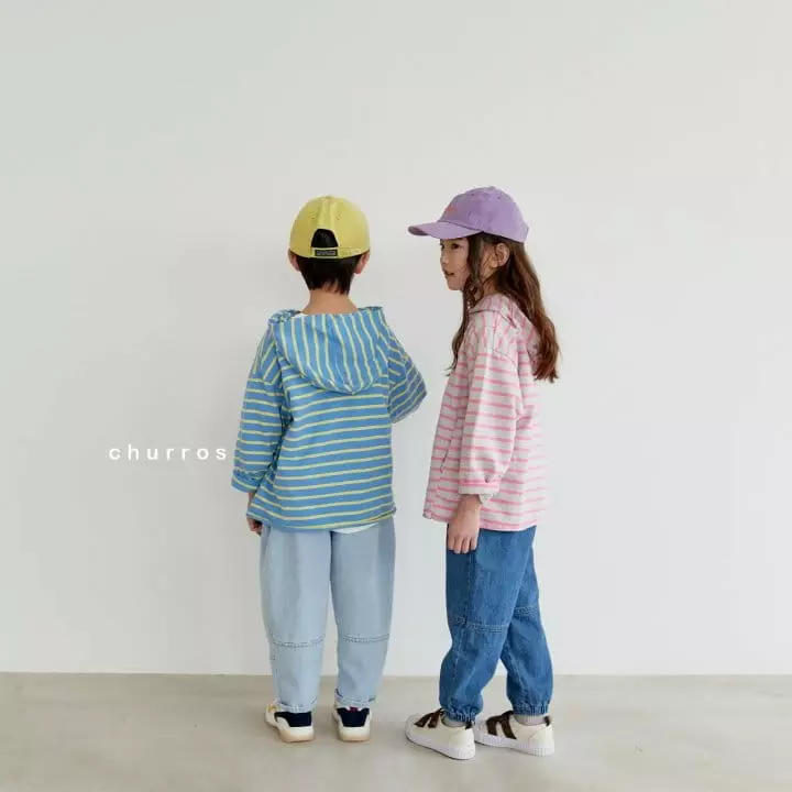 CHURROS - Korean Children Fashion - #prettylittlegirls - Slit Jeans - 8