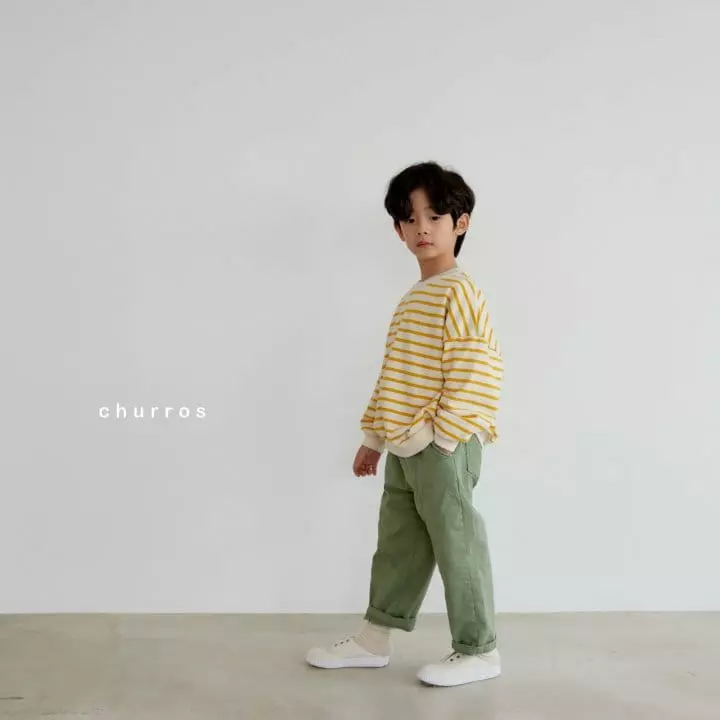 CHURROS - Korean Children Fashion - #prettylittlegirls - Stripes Sweatshirt - 8