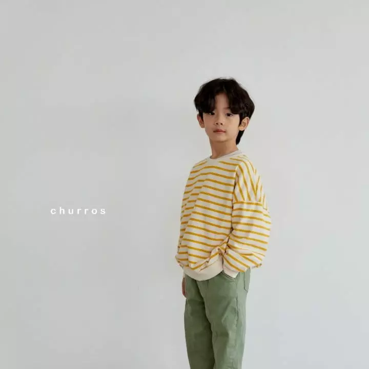 CHURROS - Korean Children Fashion - #toddlerclothing - Stripes Sweatshirt - 10