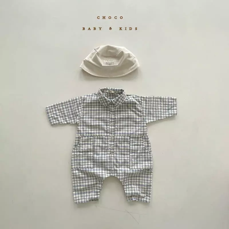 Choco bebe - Korean Baby Fashion - #babyboutique - Bebe Check Shirt Bodysuit - 9