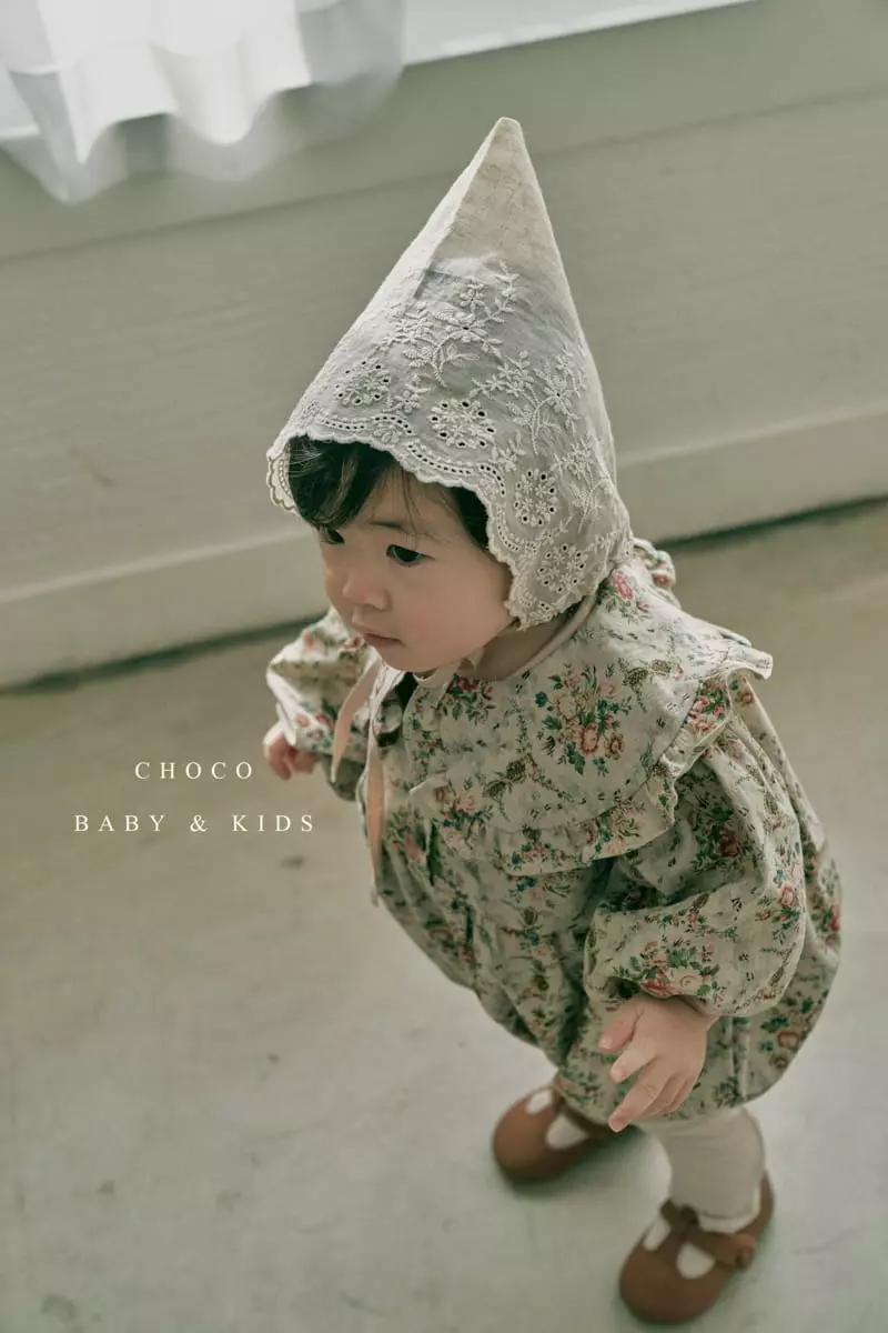 Choco bebe - Korean Baby Fashion - #babyboutique - Bebe Enthic Flower Bodysuit - 6